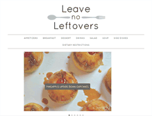 Tablet Screenshot of leavenoleftovers.com